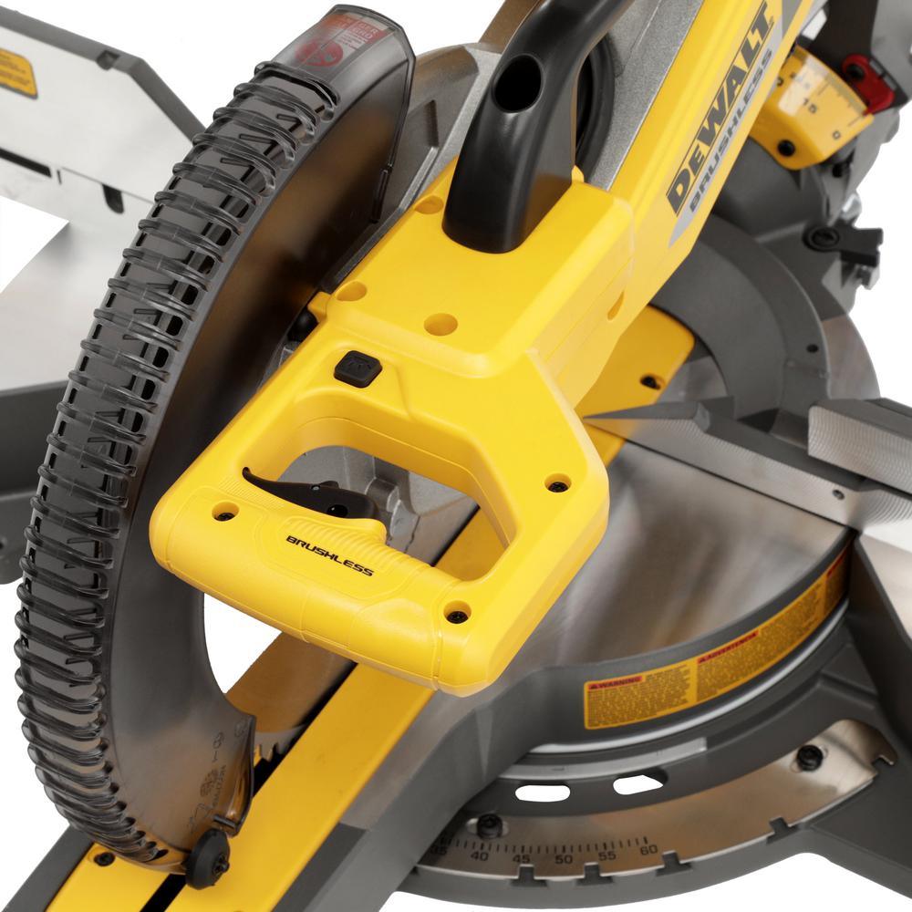 FLEXVOLT 120-Volt MAX Lithium-Ion Cordless Brushless 12 in. Miter Saw with AC Adapter (Tool-Only) - Super Arbor