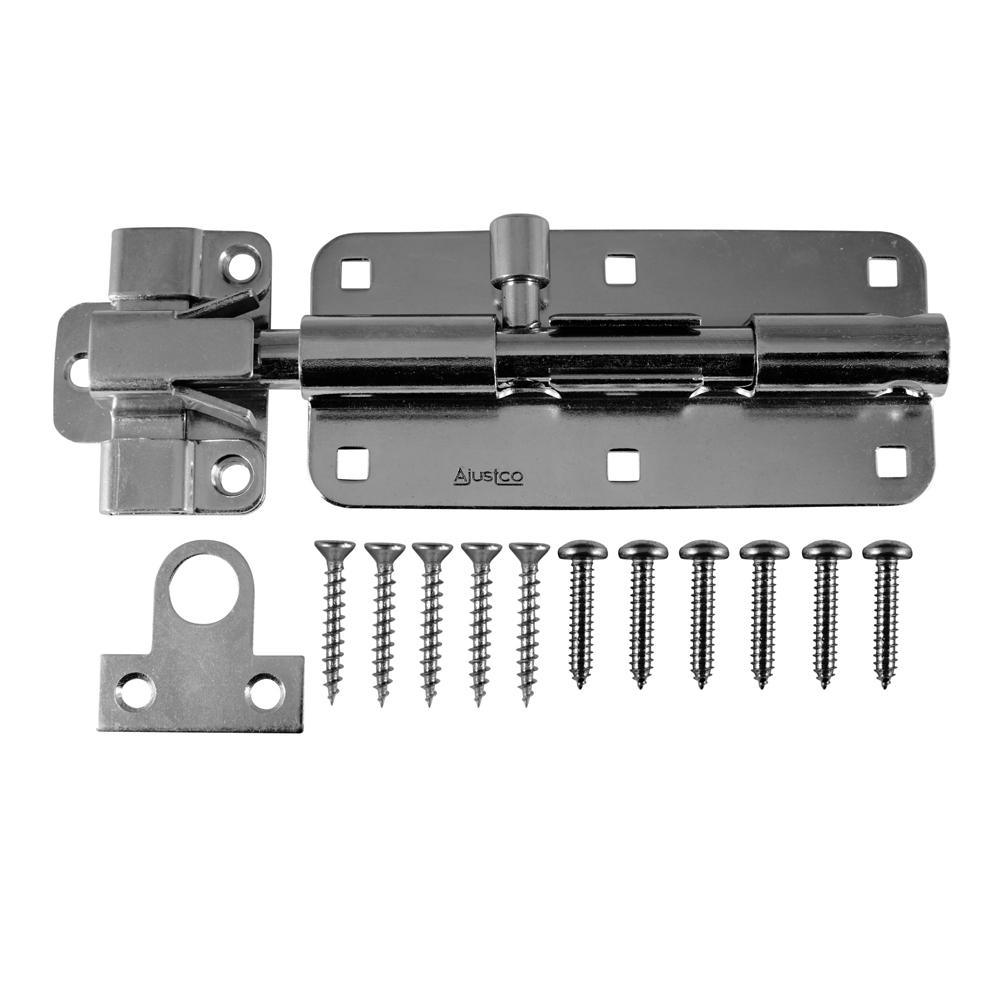 8 in. Zinc Extra Heavy Duty Barrel Bolt - Super Arbor
