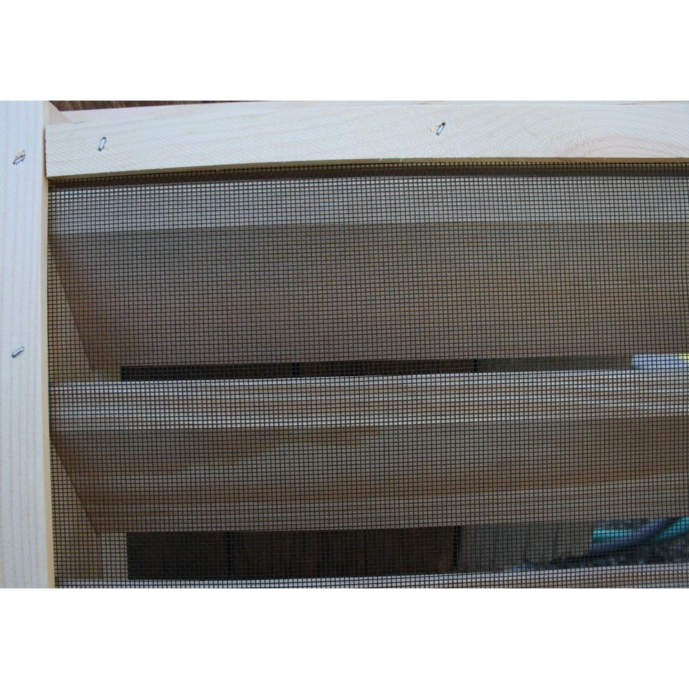 18 in. x 24 in. Paintable Wood Rectangular Siding Vent