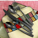 Elite Stonehenge 20-Piece Black Flatware Set (Service for 10)