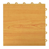 Greatmats Click Tile 12-1/8 in. x 12-1/8 in. Dark Oak Interlocking Basement Plastic and Vinyl Floor Tile (24-Pack) (24.5 sq. ft.)