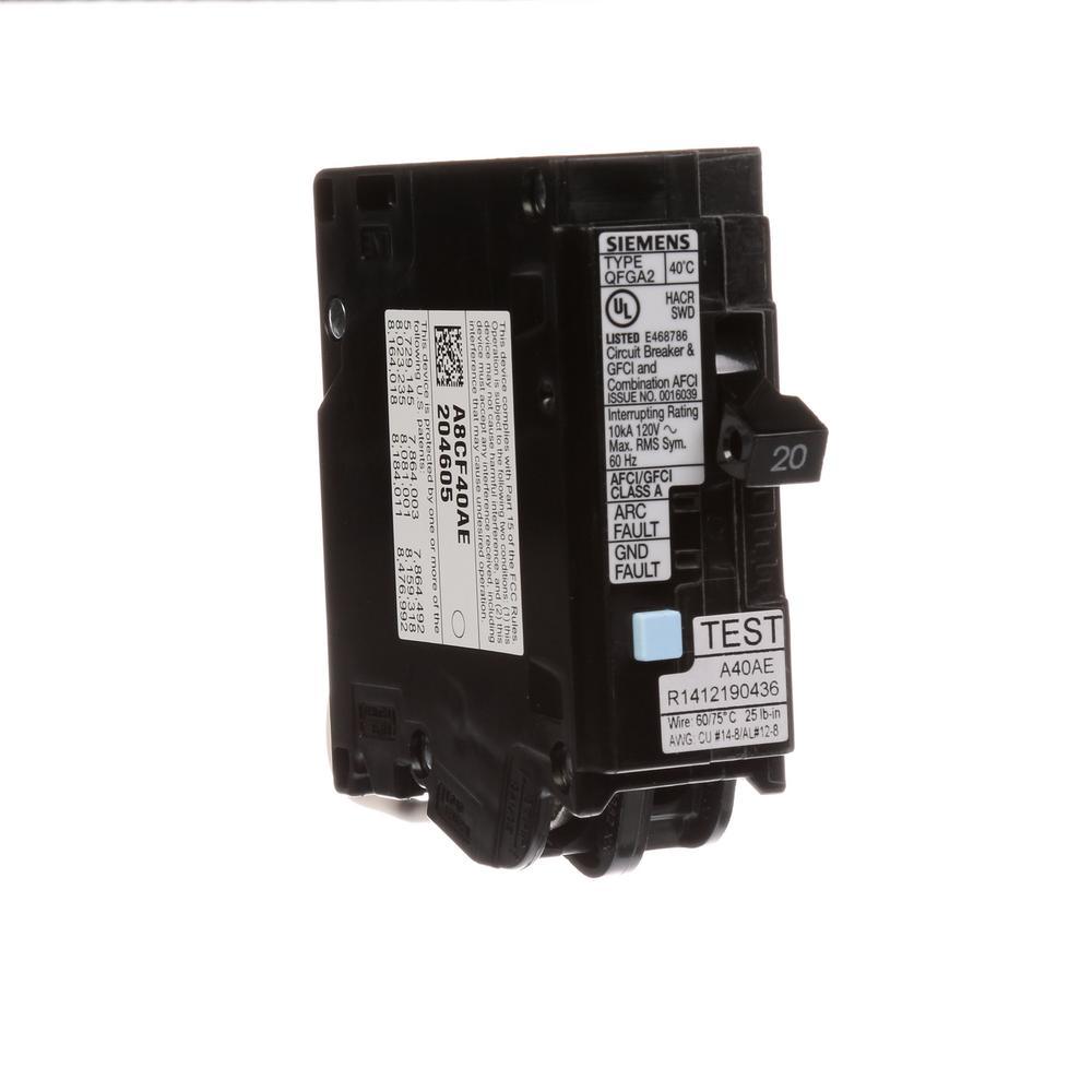 20 Amp AFCI/GFCI Dual Function Circuit Breaker - Super Arbor