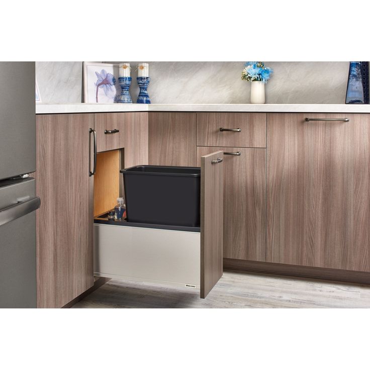 Rev-A-Shelf 30-Quart Plastic Soft Close Pull Out Trash Can