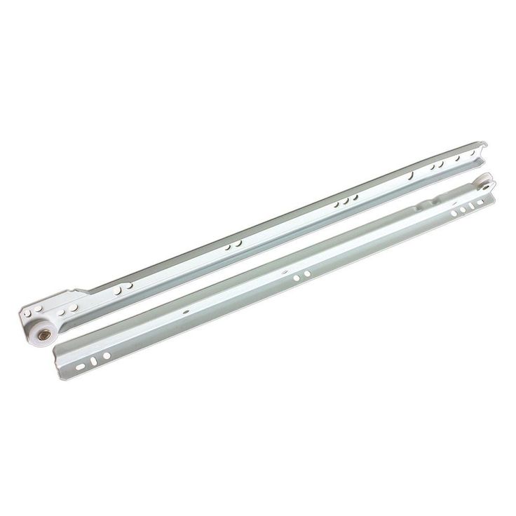 22 in. White Euro Slide Bottom/Side Mount