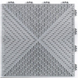 Bergo Unique 14.9 in. x 14.9 in. Graphite Polypropylene Garage Floor Tile (21.6 sq. ft. / case)