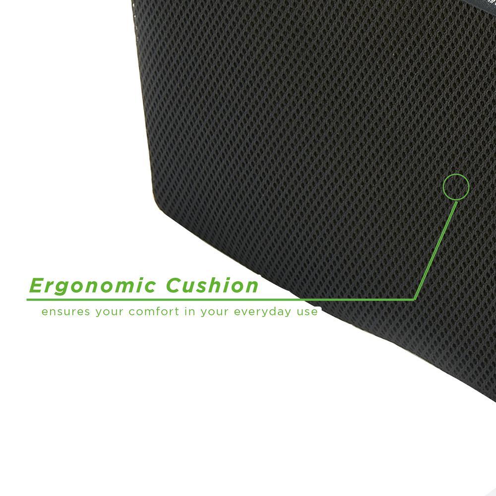 Black Fabric Memory Cushion Foot Rest, Ergonomic Foot Relief, Pressure Foot Relief for Comfort, Multi-Purpose Cushion - Super Arbor