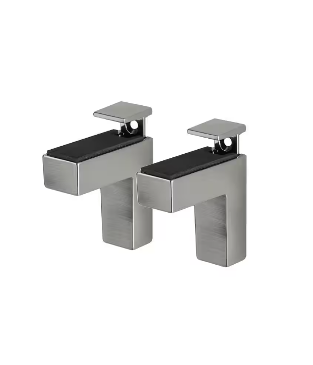 ELIOT 0.2 in.-1.6 in. Stainless Adjustable Shelf Bracket (2-Pack)