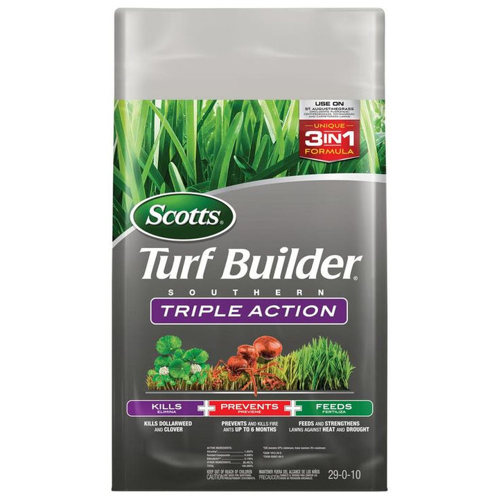 Scotts Turf Builder 26.84 lb. 8,000 sq. ft. Triple Action Southern Lawn Fertilizer