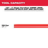 M18 18-Volt Lithium-Ion Cordless Short Throw PEX Press Tool Only with (3) Viega PureFlow Jaws - Super Arbor
