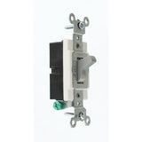 15 Amp Commercial Grade Single Pole Toggle Switch, Gray - Super Arbor