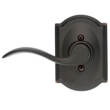 Accent Aged Bronze Left Handed Dummy Door Lever with Camelot Trim - Super Arbor