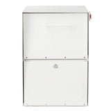Oasis Post-Mount or Column-Mount Locking Mailbox in Black with Outgoing Mail Indicator - Super Arbor
