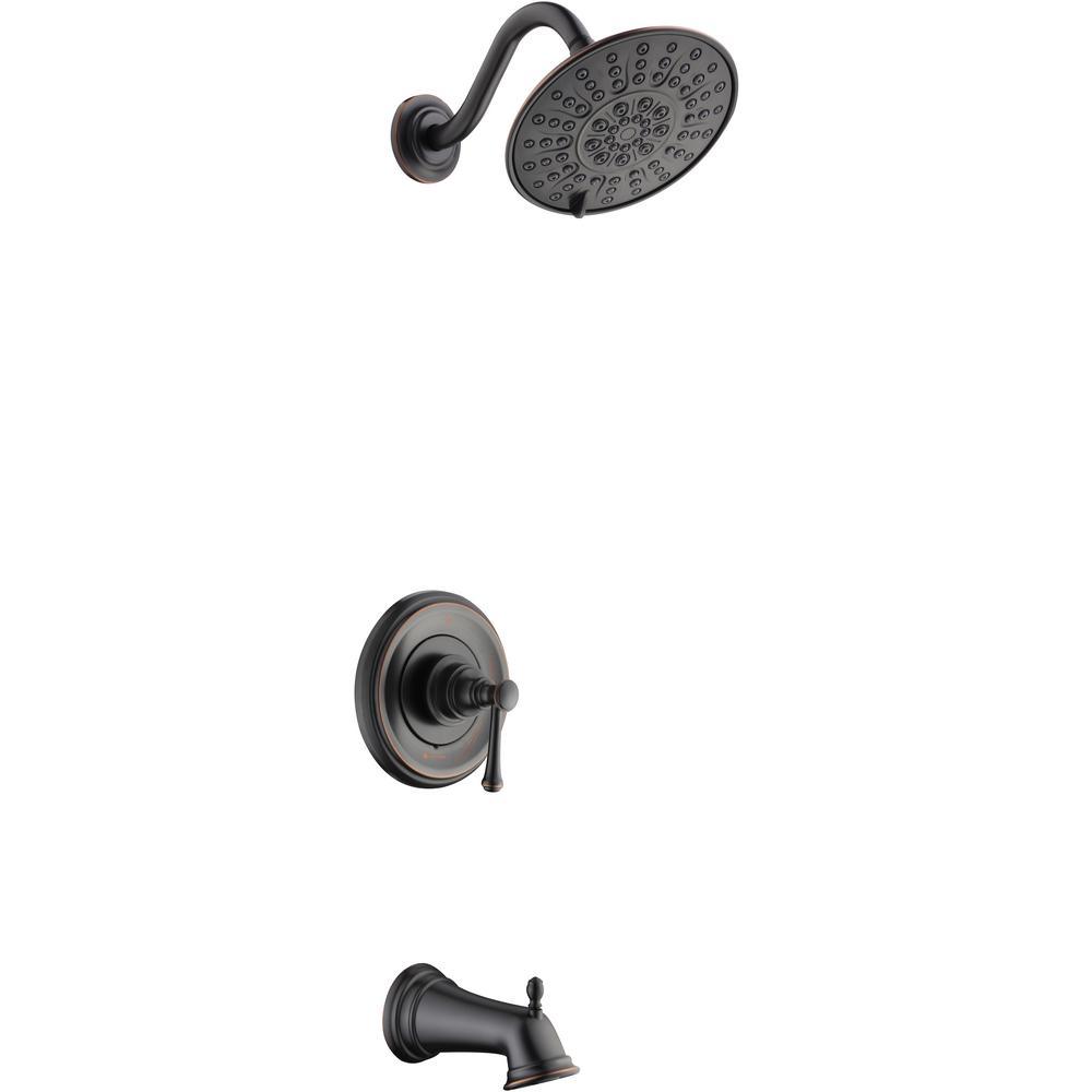 Warnick Single-Handle 1-Spray Tub and Shower Faucet in Chrome (Valve Included) - Super Arbor