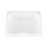 Rhode 5 ft. Rectangular Drop-in Whirlpool Bathtub in White - Super Arbor