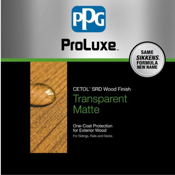 PPG ProLuxe 1 gal. Natural Oak SRD Exterior Transparent Matte Wood Finish - Super Arbor