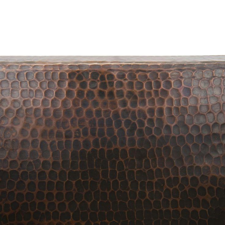 Undermount Hammered Copper 15 in. 0-Hole Bar Sink with 2 in. Drain Opening in Oil Rubbed Bronze