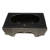 Foremost Structure Suite 20-5/80 in. Pedestal Sink Basin in Black