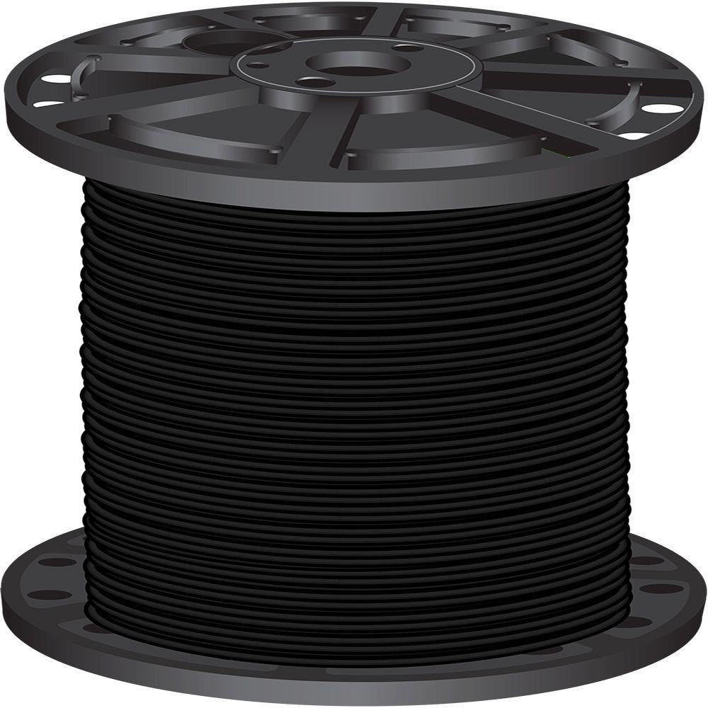 500 ft. 8 Black Stranded CU SIMpull THHN Wire - Super Arbor