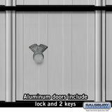 Salsbury Aluminum Mailbox with 8 Doors and Combination Locks, Rear-Loading, Private Access