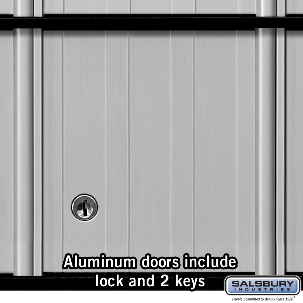 Aluminum Mailbox with 8 Doors - Rack Ladder System