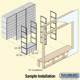 Aluminum Mailbox with 8 Doors - Rack Ladder System