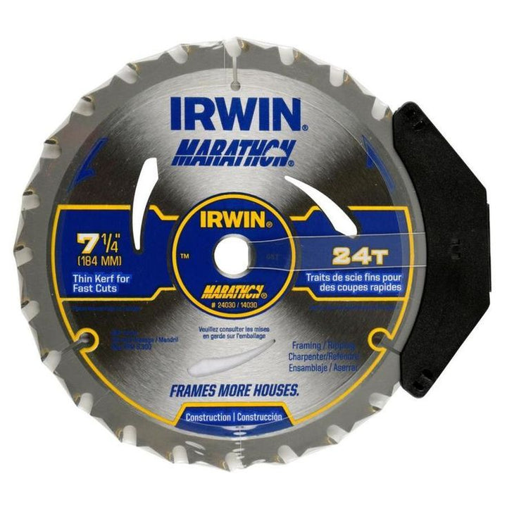 IRWIN Marathon 7-1/4-in 24-Tooth Segmented Carbide Circular Saw Blade