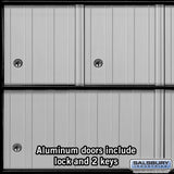 18-Door Aluminum Mailbox System - Rear Loading - Secure and Durable