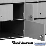 18-Door Aluminum Mailbox System - Rear Loading - Secure and Durable