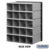 Aluminum Mailbox with 20 Doors - Rear Loading System