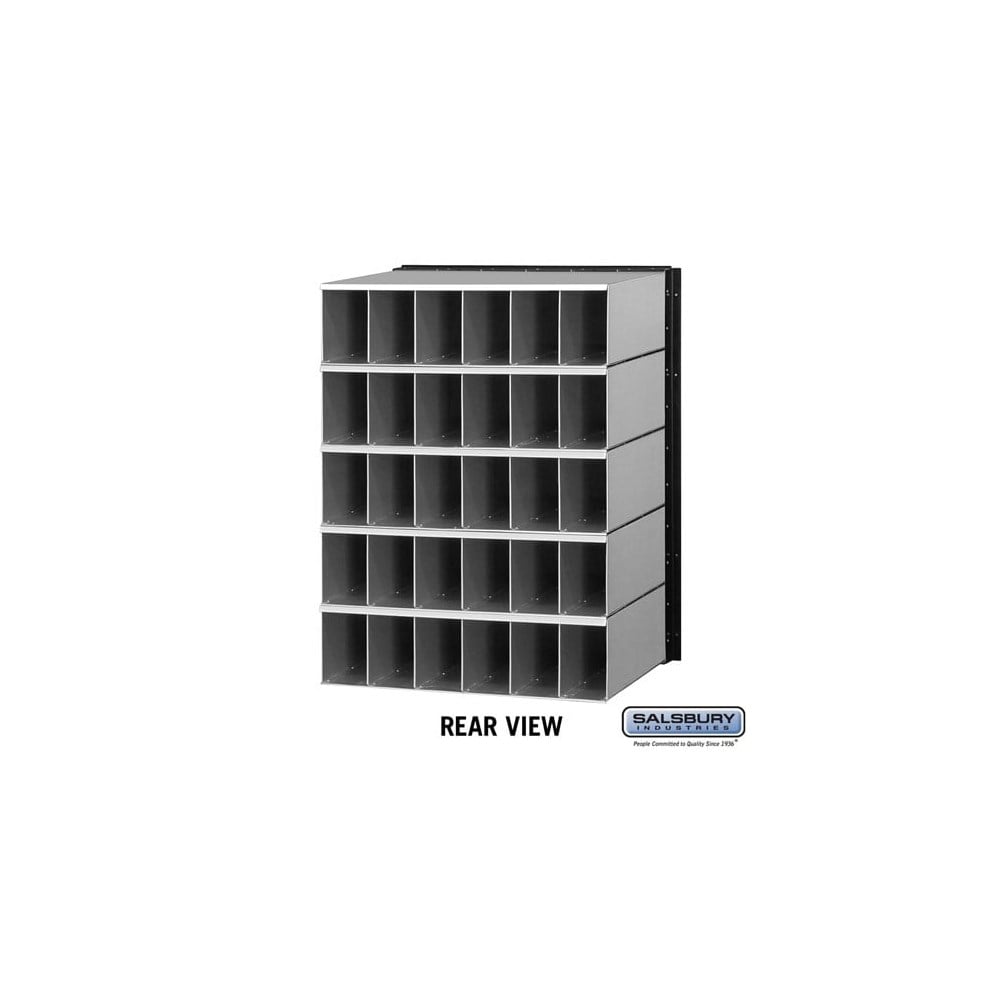 Aluminum Mailbox with 30 Combination Lock Doors - Rear Loading System