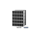 Aluminum Mailbox with 30 Combination Lock Doors - Rear Loading System
