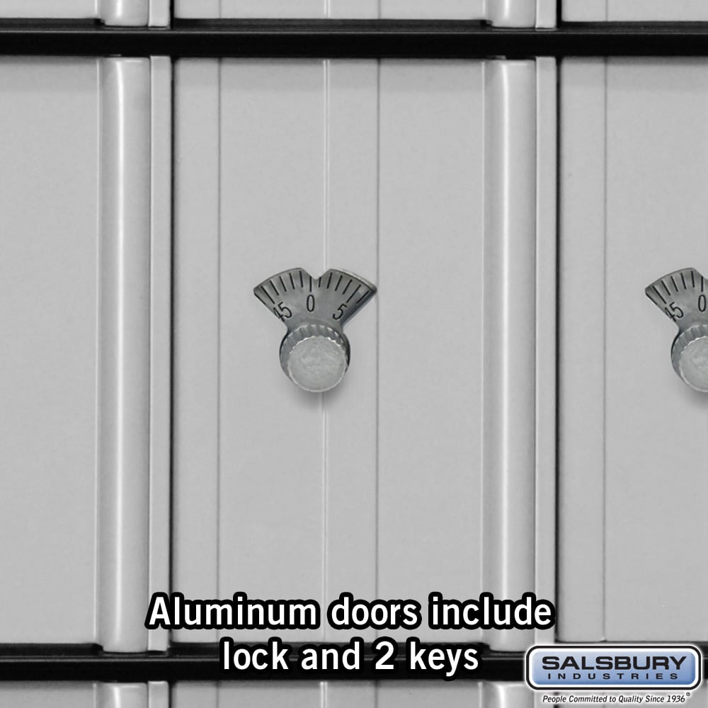 Aluminum Mailbox with 30 Combination Lock Doors - Rear Loading System