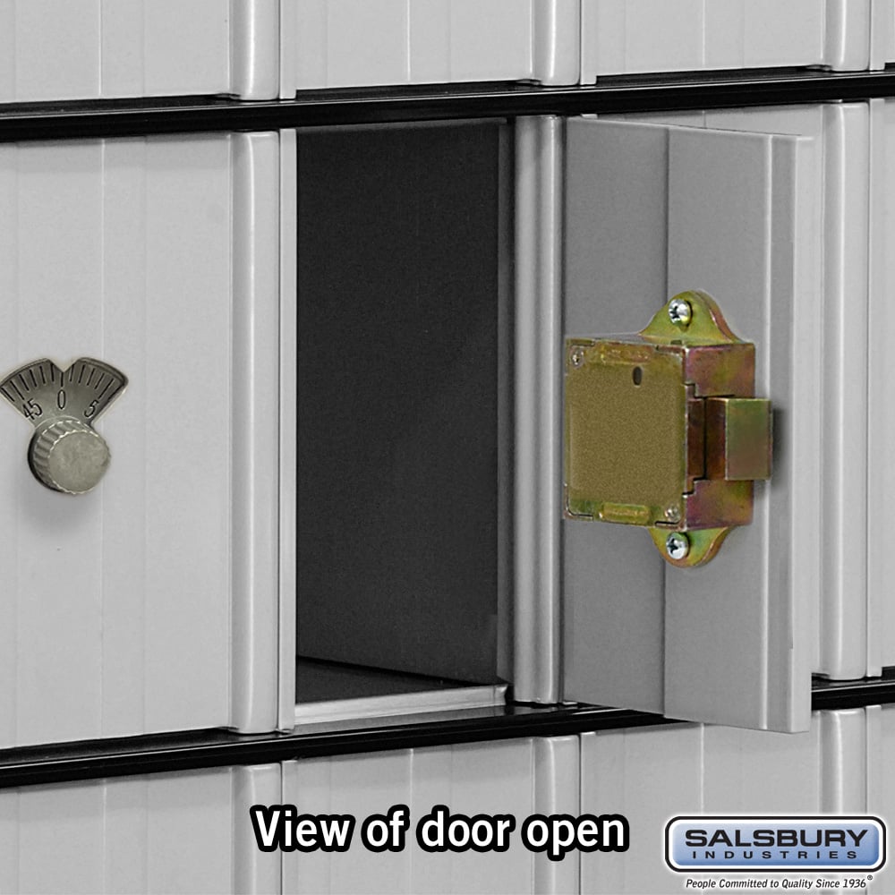 Aluminum Mailbox with 30 Combination Lock Doors - Rear Loading System
