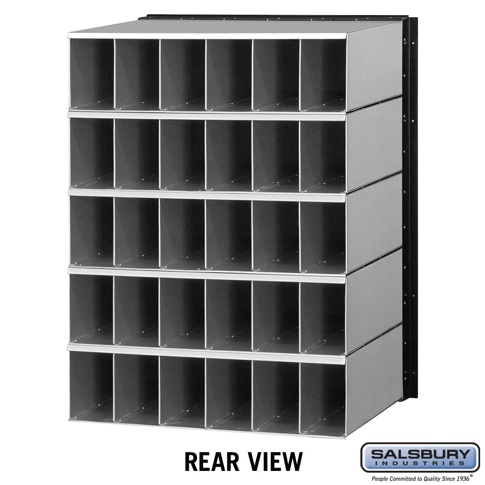 Aluminum Mailbox with 30 Doors - Rear Loading - Secure and Durable