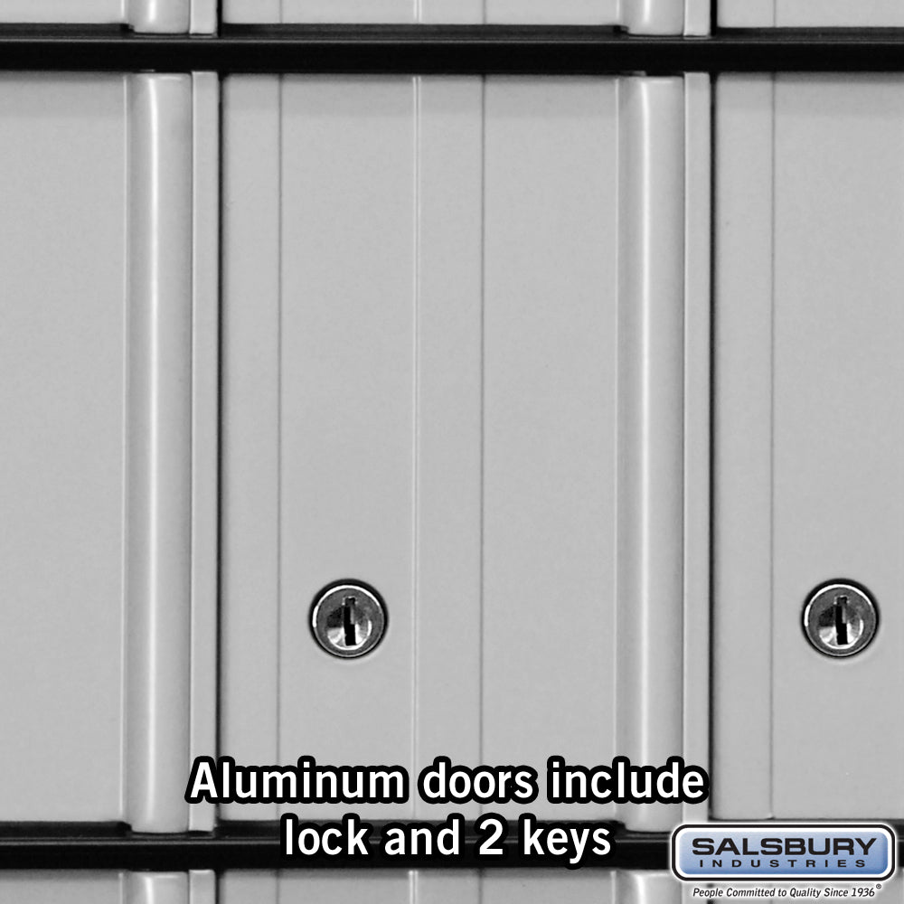 Aluminum Mailbox with 30 Doors - Rear Loading - Secure and Durable
