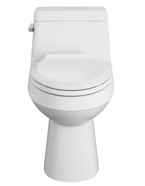 Colony 1-Piece 1.28 GPF Single Flush Elongated Toilet in White, Seat Included