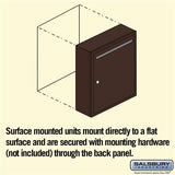 Bronze Surface Mounted Letter Box with Commercial Lock