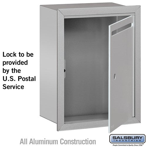 Recessed Mounted Aluminum Letter Box with USPS Access