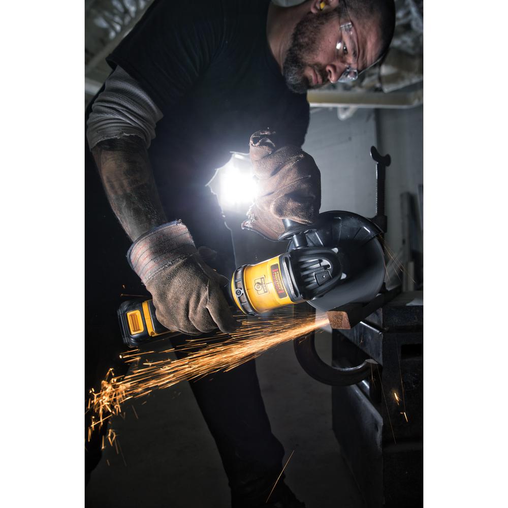 FLEXVOLT 60-Volt MAX Lithium-Ion Cordless Brushless 4-1/2 in. Angle Grinder with (2) Batteries and Bonus Drill/Driver - Super Arbor
