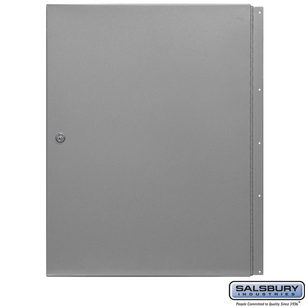 Locking Rear Cover for Aluminum Mailbox - Standard System with 2 Keys