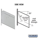 Recessed Aluminum Mail Drop for Private Mail Access