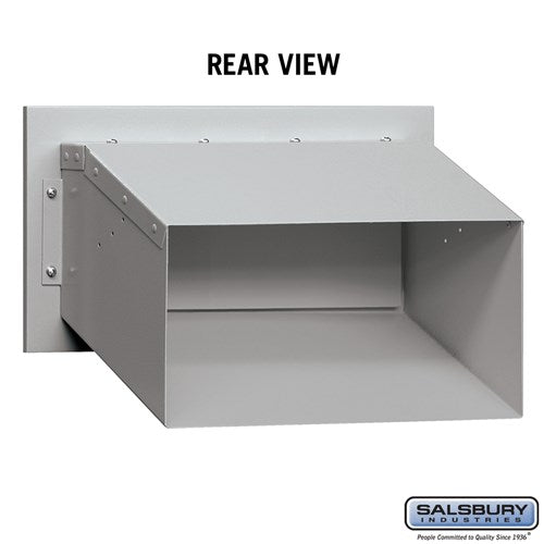 Recessed Aluminum Mail Drop for Private Mail Access