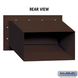 Bronze Recessed Mail Drop with Spring-Loaded Flap