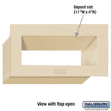Recessed Sandstone Mail Drop with Adjustable Flap