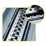 Homeline 200 Amp 30-Space 60-Circuit Indoor Main Breaker Qwik-Grip Plug-On Neutral Panel, Wiser Energy Monitor, Surge - Super Arbor