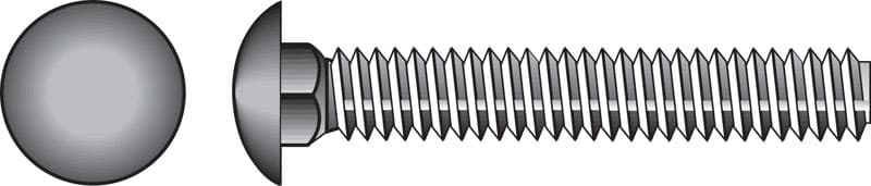 Hillman 1/4 in. x 3-1/2 in. Stainless Steel Carriage Bolts, 25-Pack