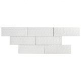 Bond Tile Wembley Snowflake 3 in. x 9 in. Matte Ceramic Subway Wall Tile (30 Pieces 5.16 Sq. Ft. / Box)