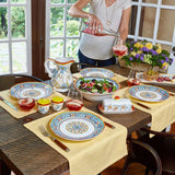 Duomo 16-Piece Patterned Multicolor/Italian Design Stoneware Dinnerware Set (Service for 4)