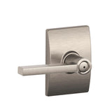 Latitude Aged Bronze Privacy Bed/Bath Door Lever with Century Trim - Super Arbor