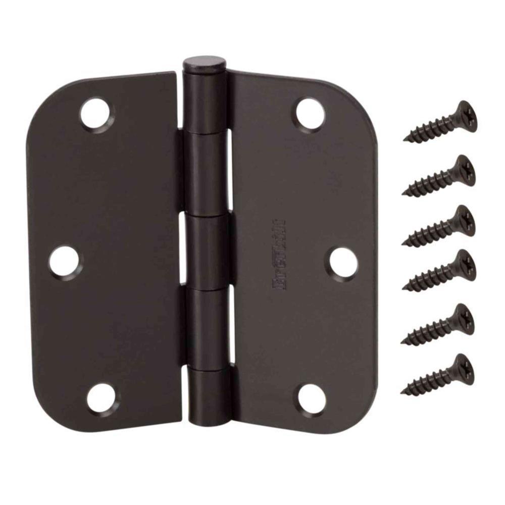 3-1/2 in. Chrome Square Corner Door Hinge - Super Arbor
